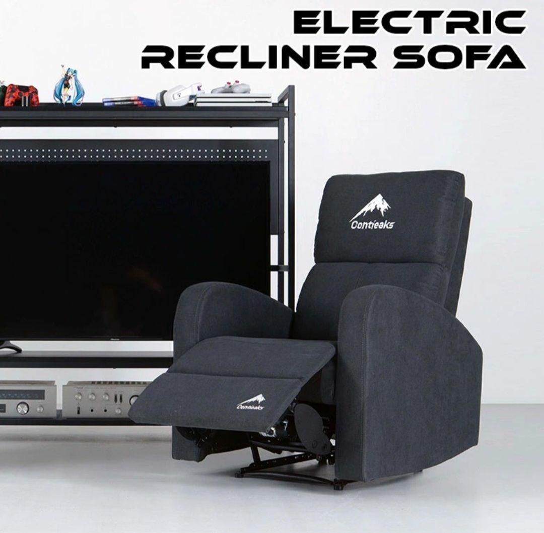 Contieaks 電動リクライニングソファ グレー　コンティークス