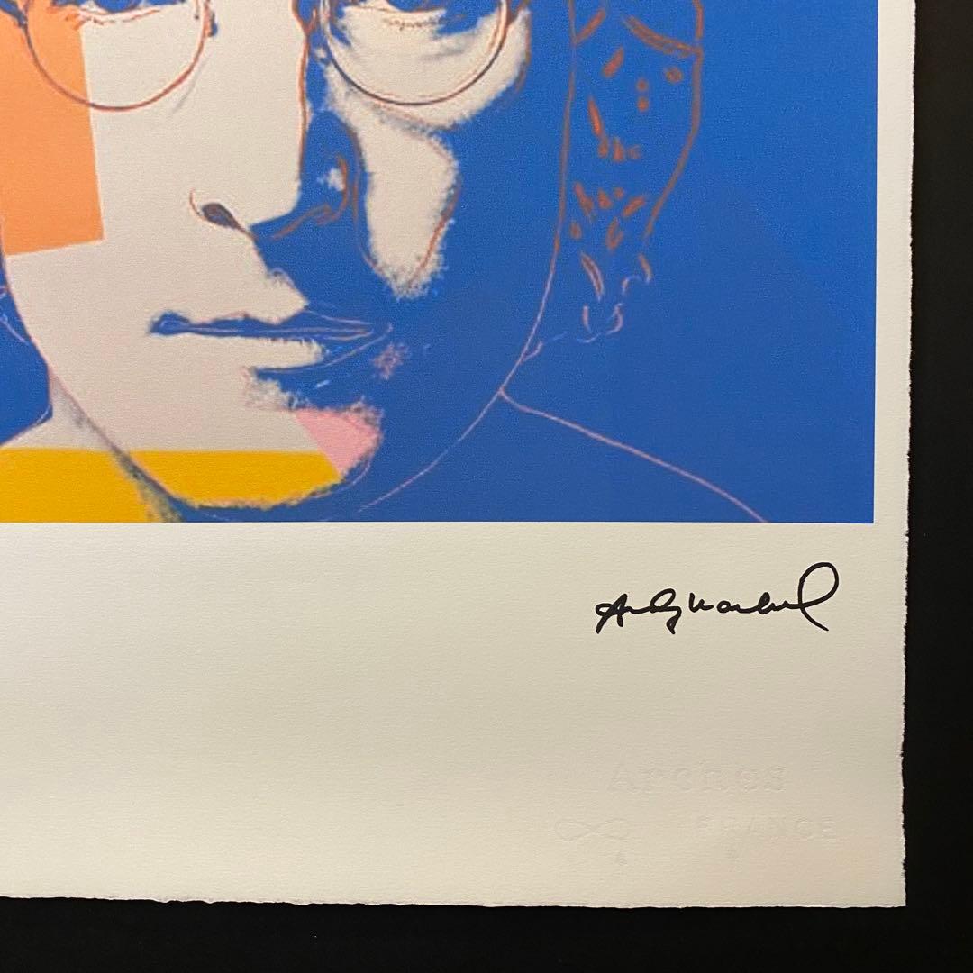 【模写】世界限定100枚 アンディ・ウォーホル ジョン・レノン リトグラフ