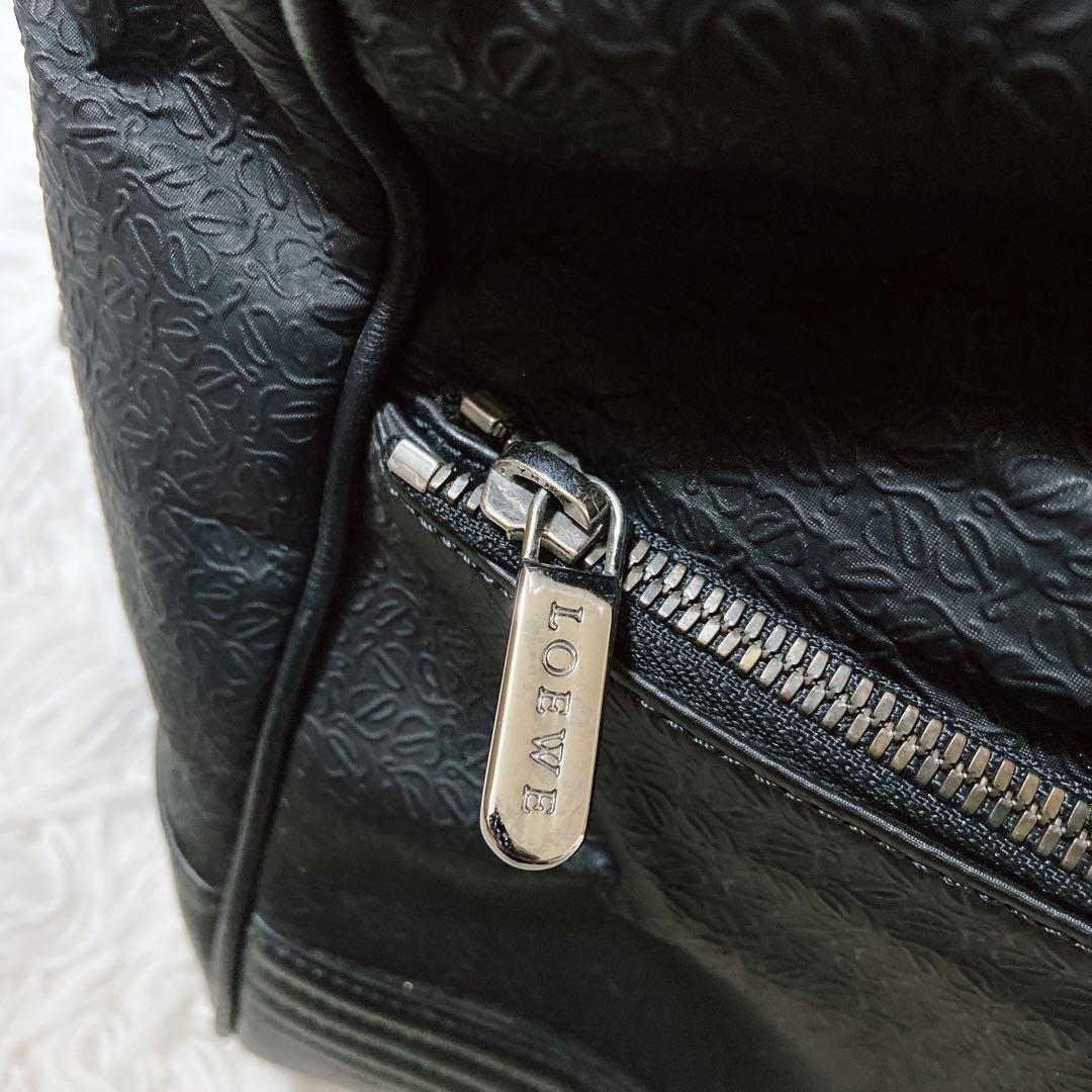 希少⭐️ LOEWE ロエベ　ボストンバッグ　アナグラム　総柄　肩掛け　大容量