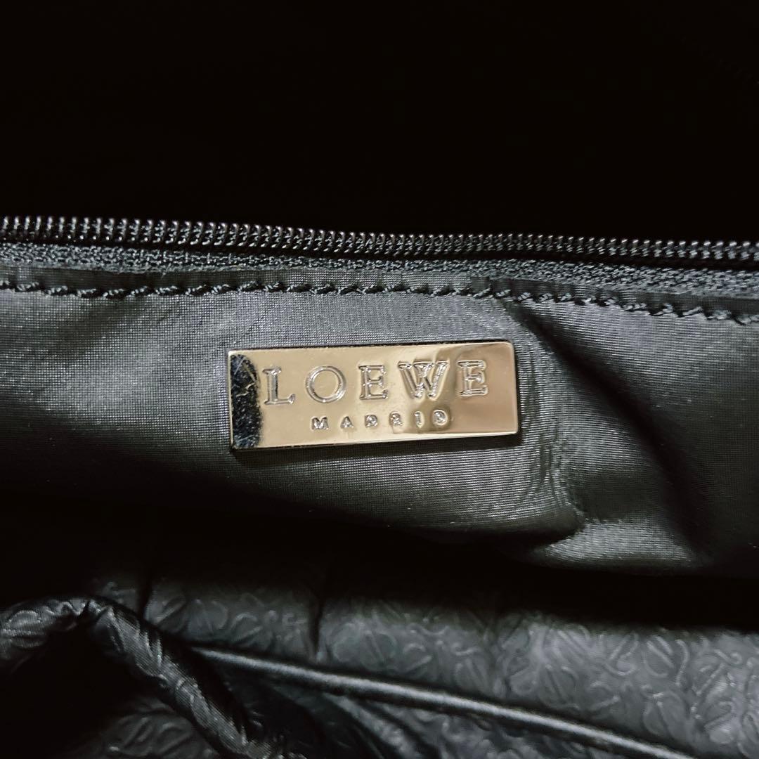 希少⭐️ LOEWE ロエベ　ボストンバッグ　アナグラム　総柄　肩掛け　大容量
