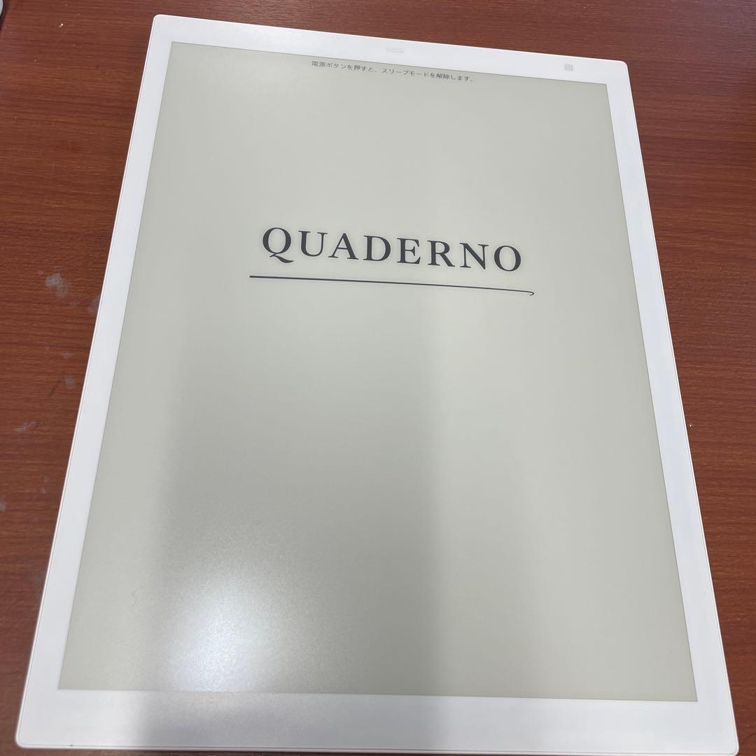 美品Fujitsu QUADERNO デジタルノート電子ペーパー　通電ok