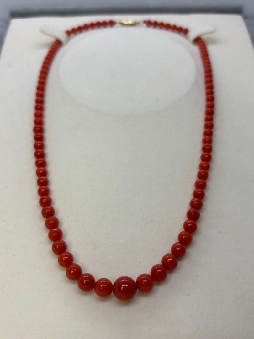 天然赤珊瑚ネックレス
