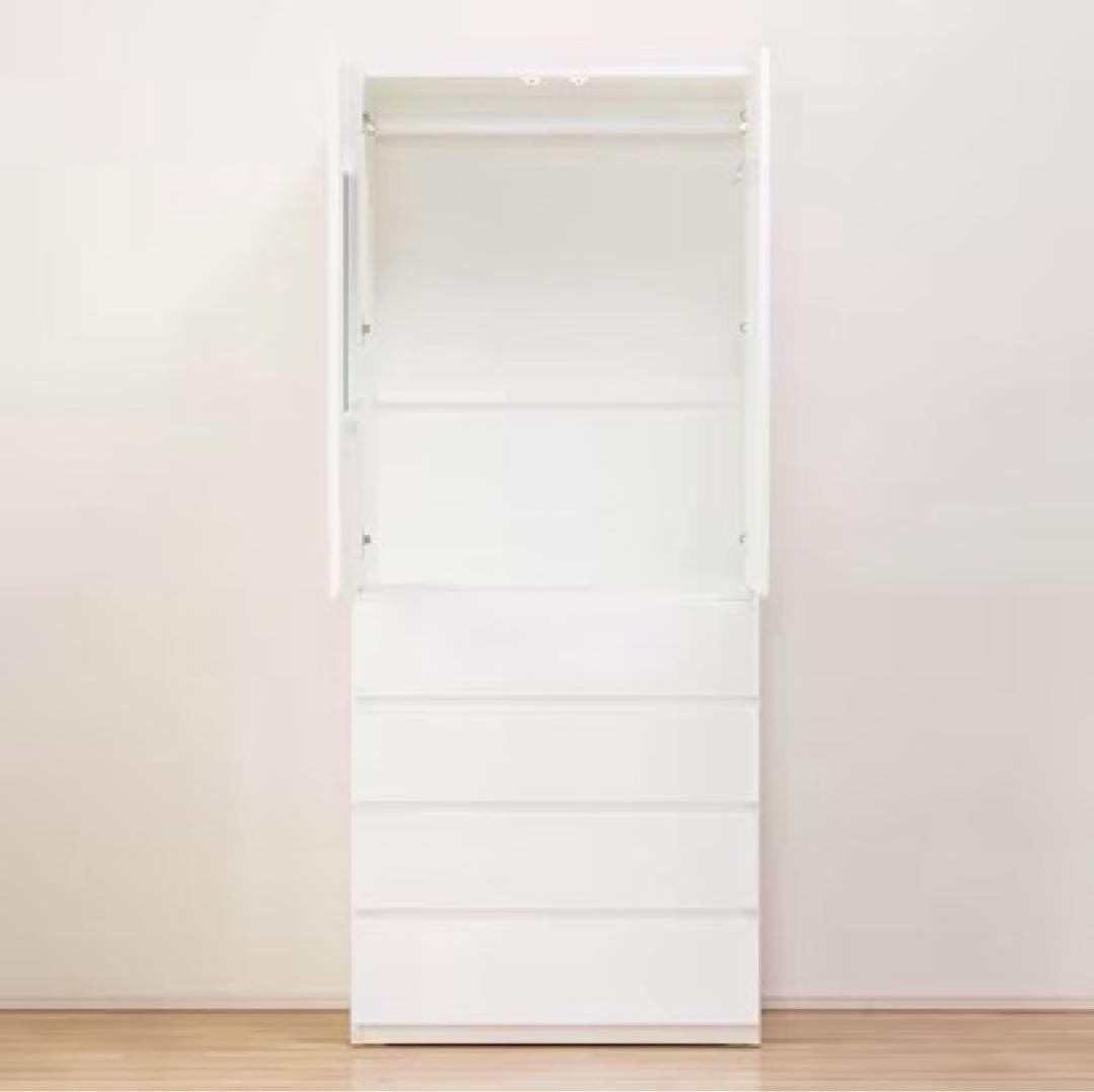 【美品】 ニトリ ブレザータンス ポルテD 80BC 幅80cm ワードローブ