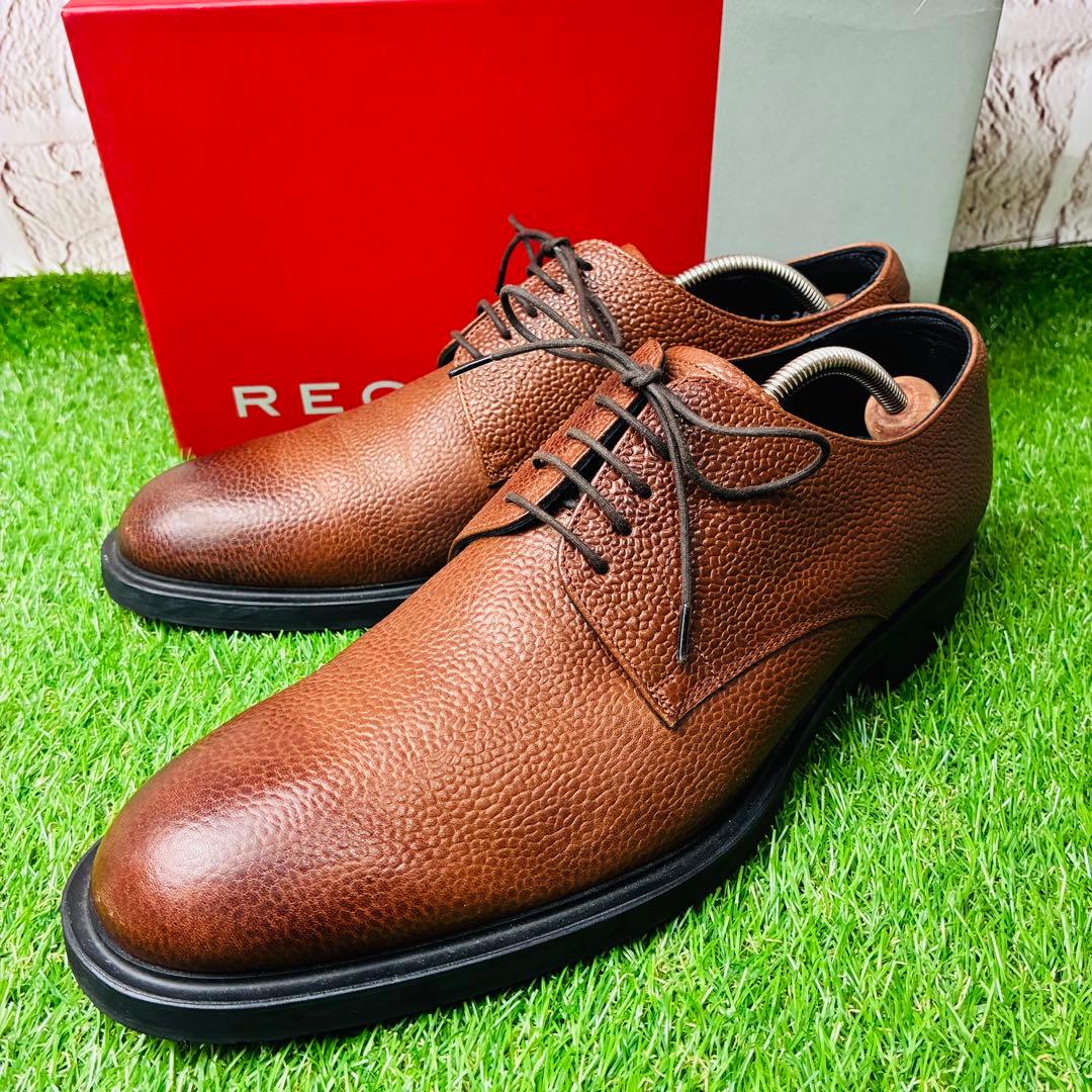 【極美品】REGAL 革靴 シボレザー ポストマン 厚底 パティーヌ 26½