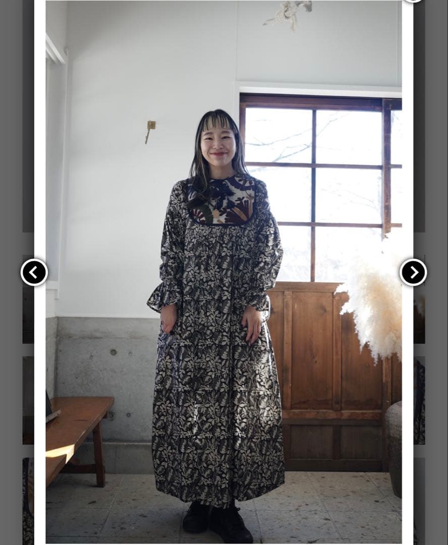 美品　nioki ニウーキ　カンタキルト　ワンピース　ブラック