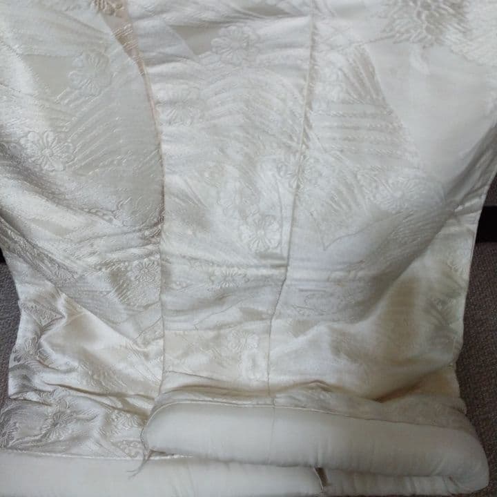 白無垢 唐織り 鶴に草花模様J