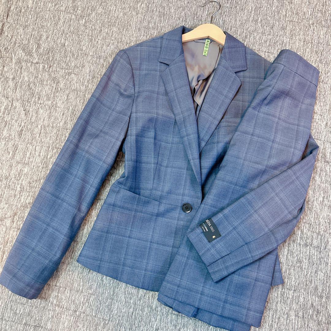 【美品】ザスーツカンパニー　スカートスーツ　REDA チェック