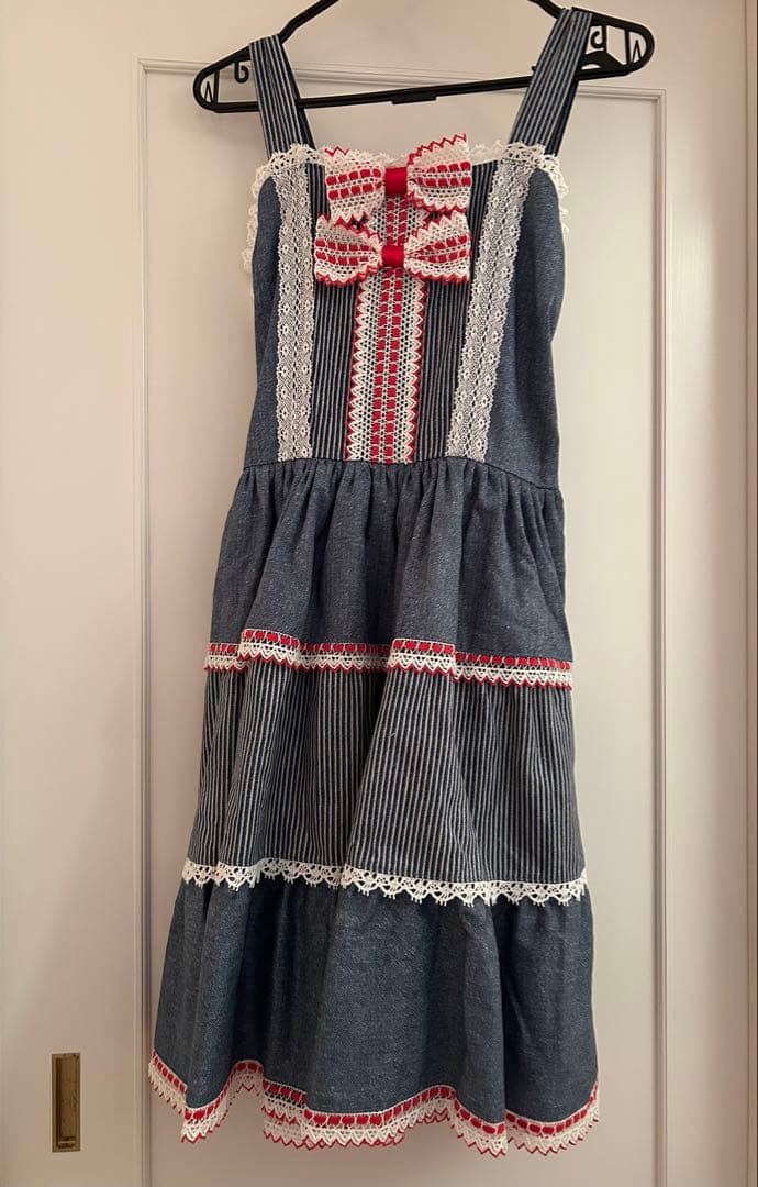 【Moonrise Theater】ドーリーデニム ジャンパースカート