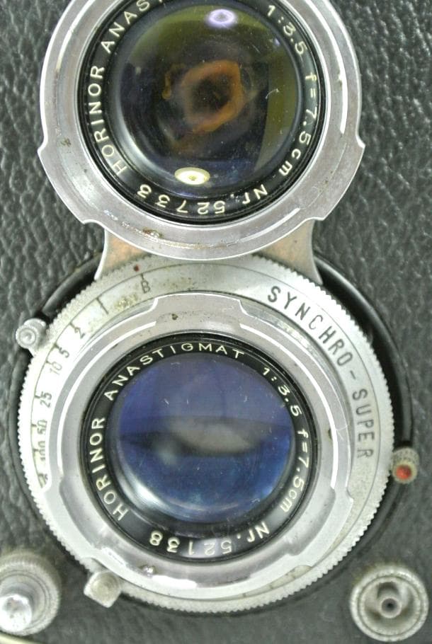 レア・ヴィンテージMANANFLEX 二眼レフカメラ1950年代F-1:3.5