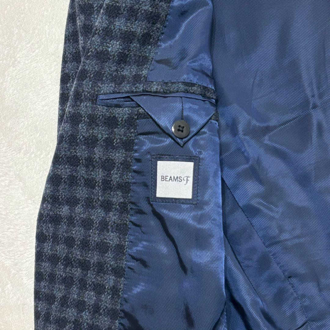 極美品✨BEAMS F ビームスエフ　チェック　ツイードジャケット　サイズ50