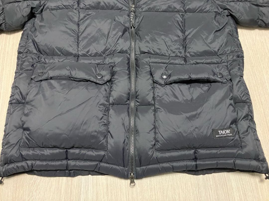 【美品】タイオン マウンテンパッカブルボリュームダウンジャケットL ブラック