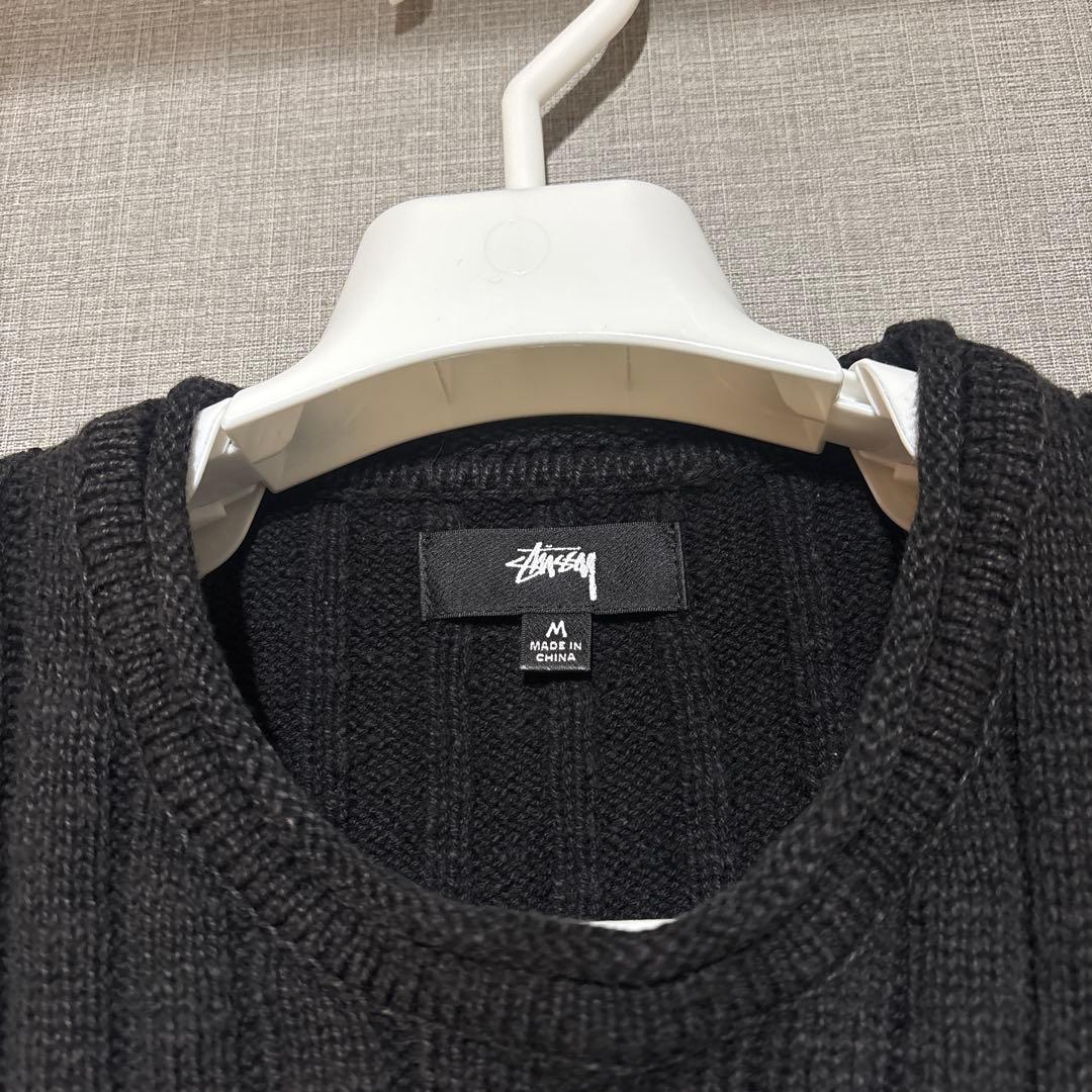 【STUSSY】COTTON SLUB RIB CREW