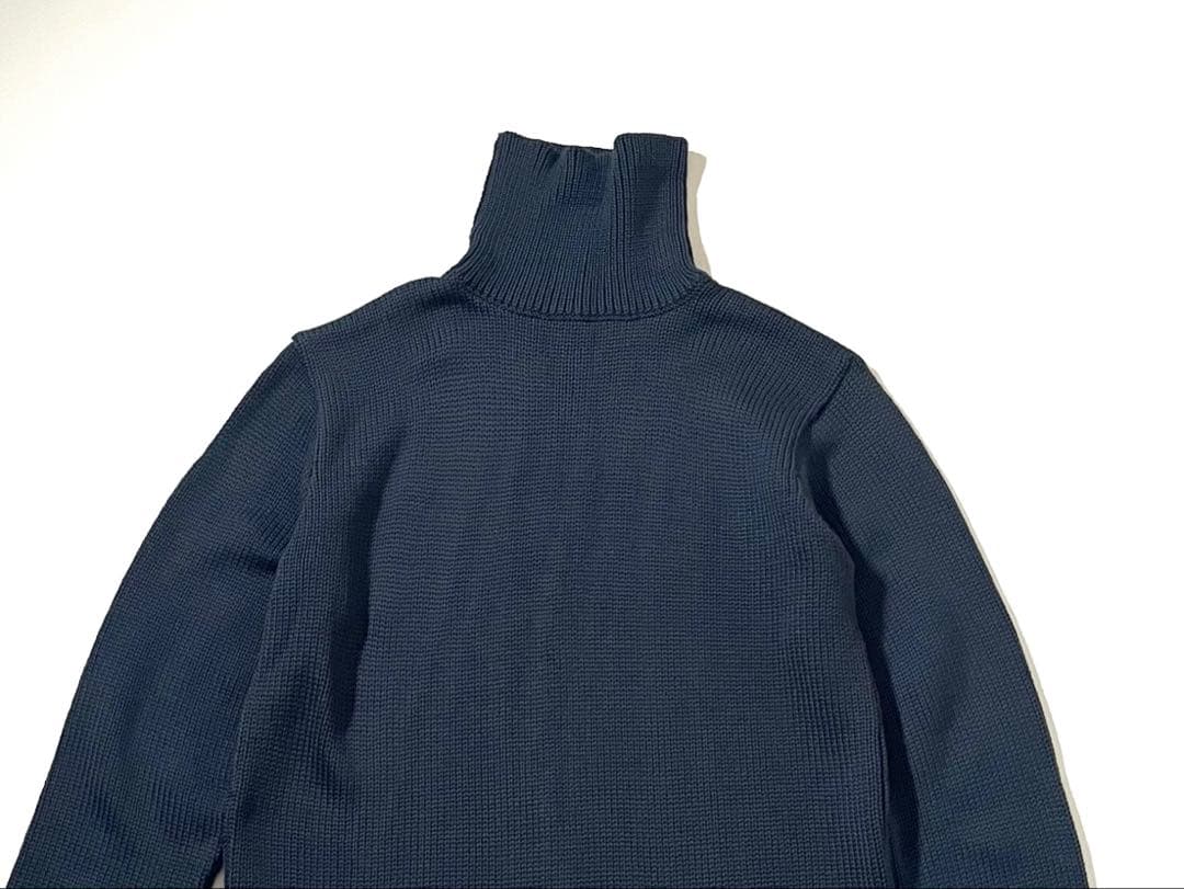 【美品】アニエスベー　ニット セーター　フランス製　タートルネック　ローゲージ