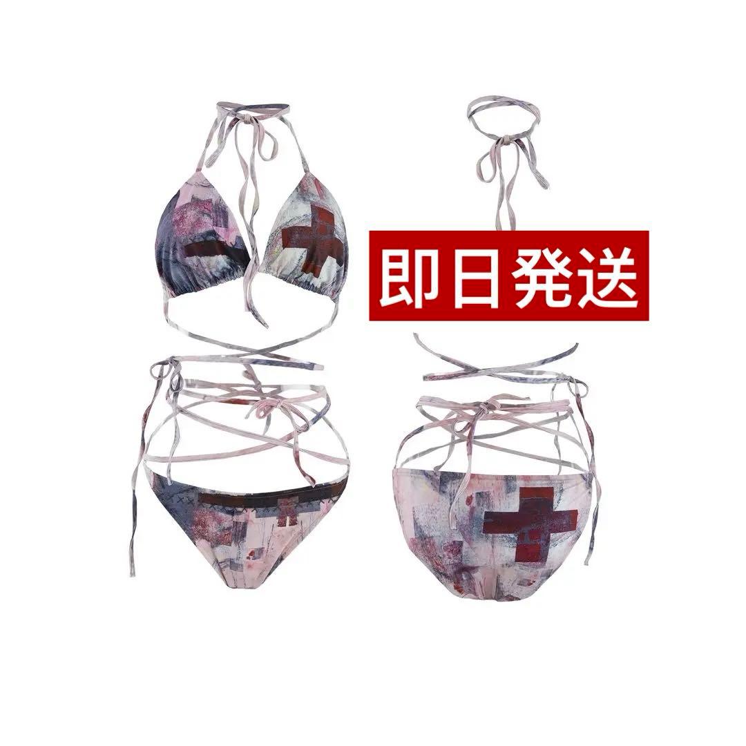 即購可NO ROMANCE 禁断ロマンスシリーズY2Kギャルストラップビキニ水着