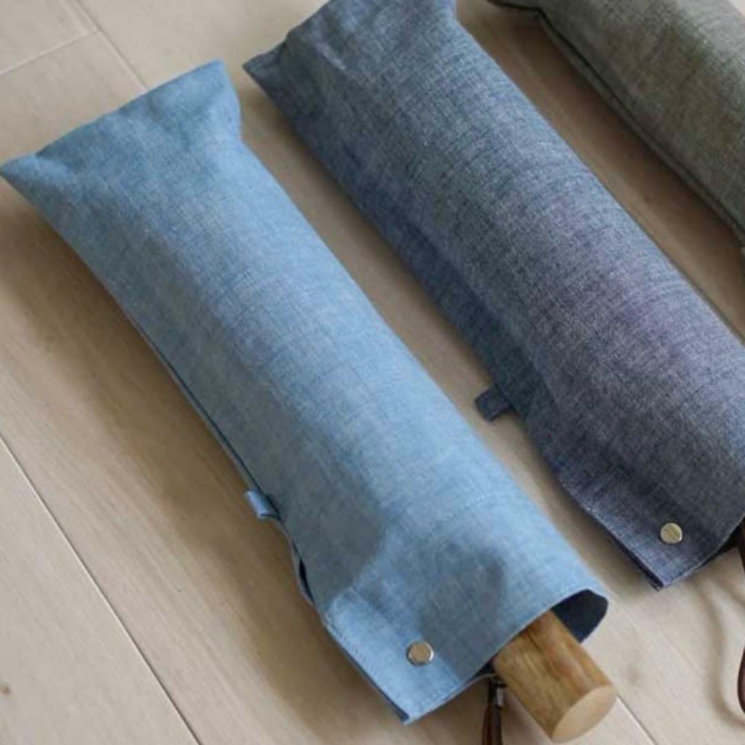 ikkuu　小宮商店晴雨兼用男女兼用　折りたたみ傘新シャンブレーシェード