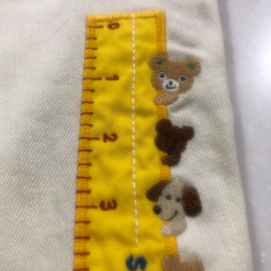 ミキハウス オーバーオールクリーム色M80〜90 定価27500円