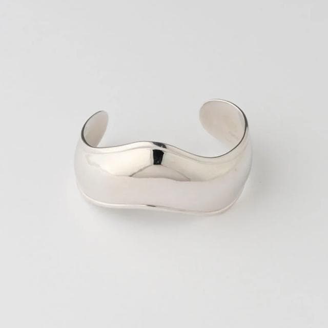 JAMIRAY ジャミレイ Wavy Silver Bangle カフバングル