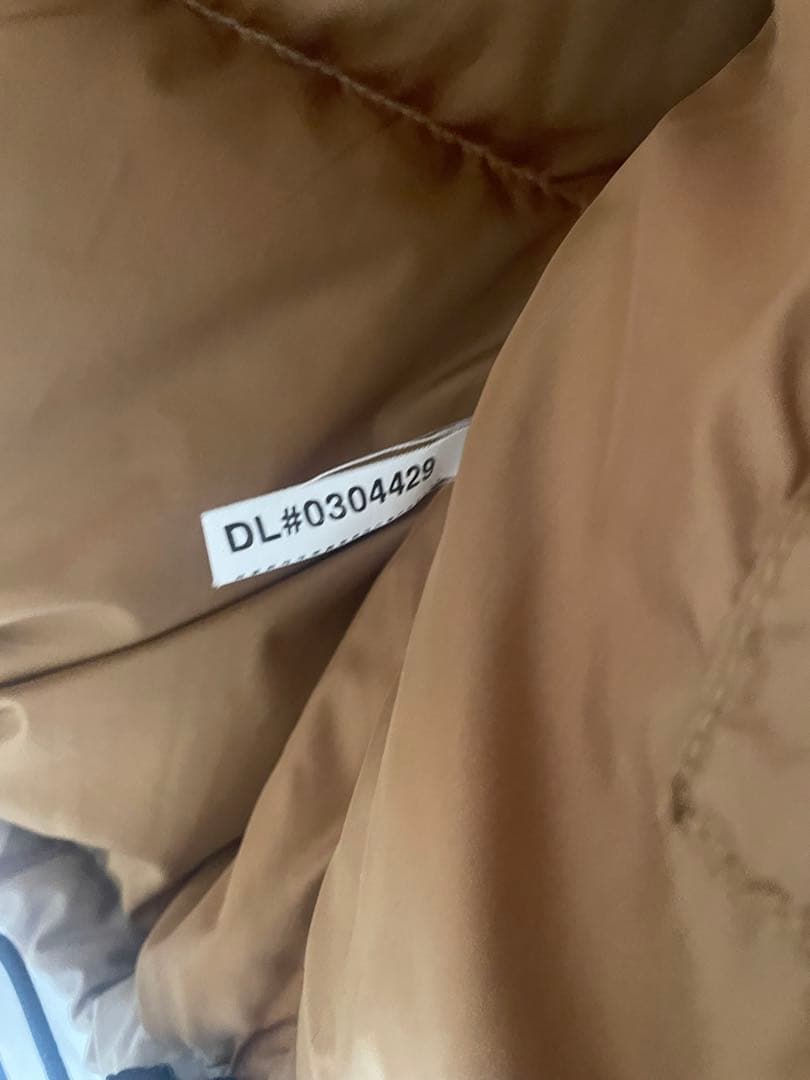 ノースフェイス ヌプシ ダウンベスト700フィル XLデザートカモ センターロゴ