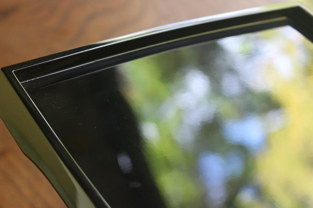 デッドストック！上質内朱黒漆に優美な梅蒔絵の映える台付二段重（検輪島塗重箱お重