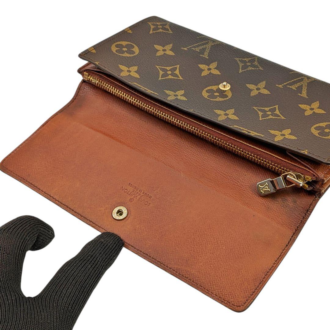良品 ルイヴィトン モノグラム ポシェット ポルトモネ クレディ 967