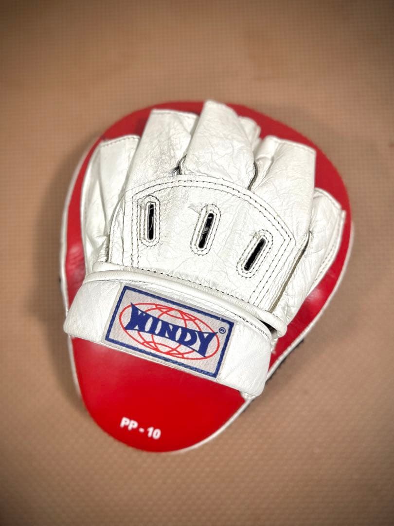 WINDY ウィンディ PP-10 パンチングミット ホワイト/レッド