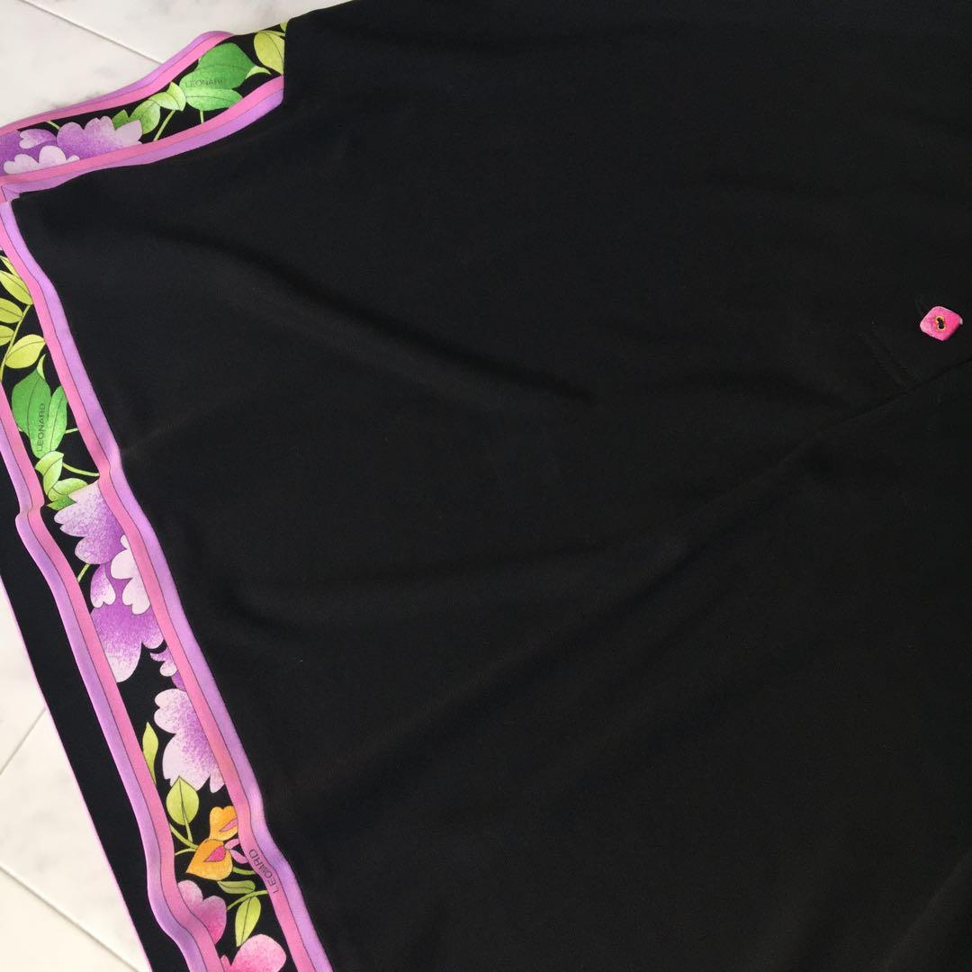 LEONARD レオナール　美しい花柄　カンカン　チュニック　LL