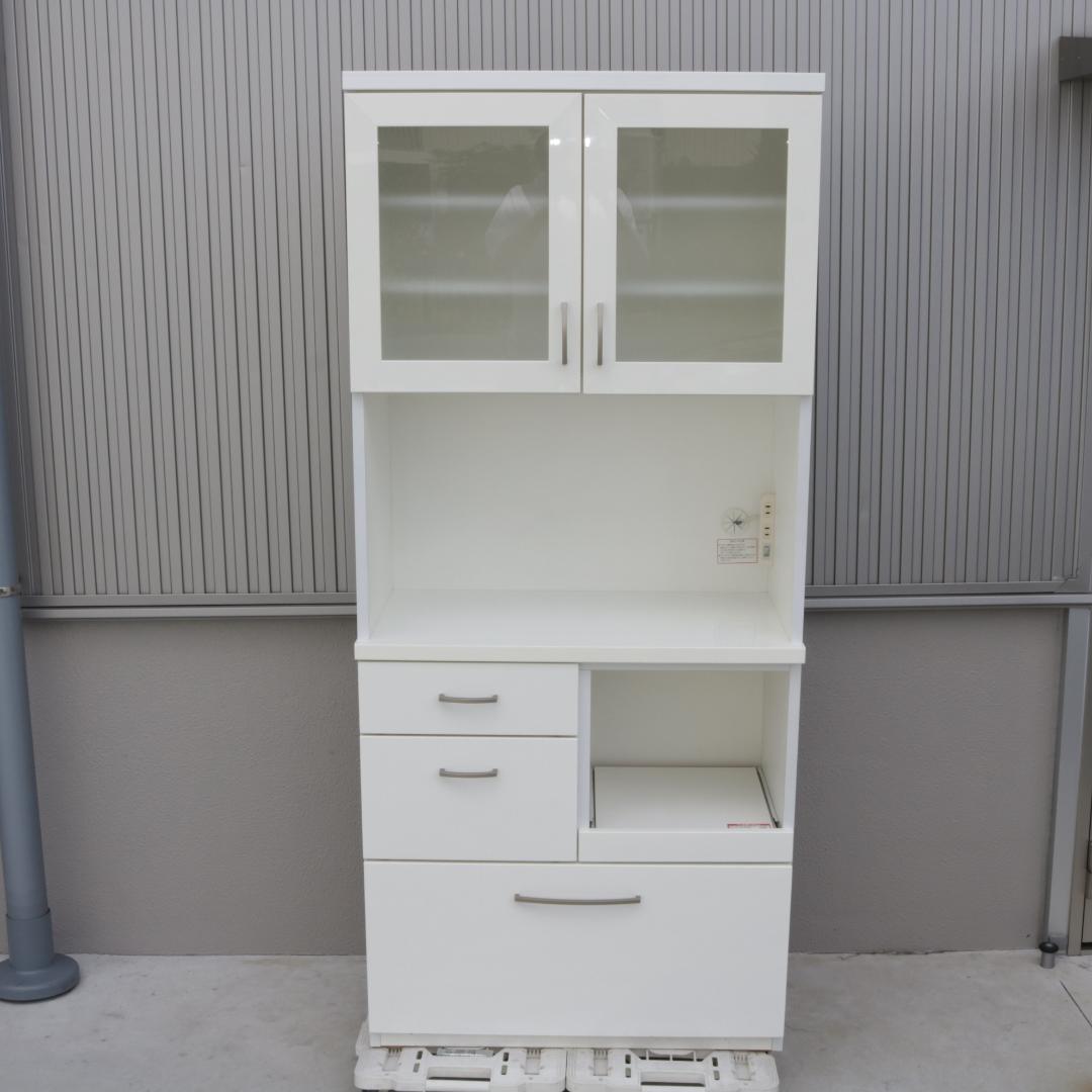 ニトリ 食器棚 コパン キッチンボード COPAIN 80KB ホワイト 白