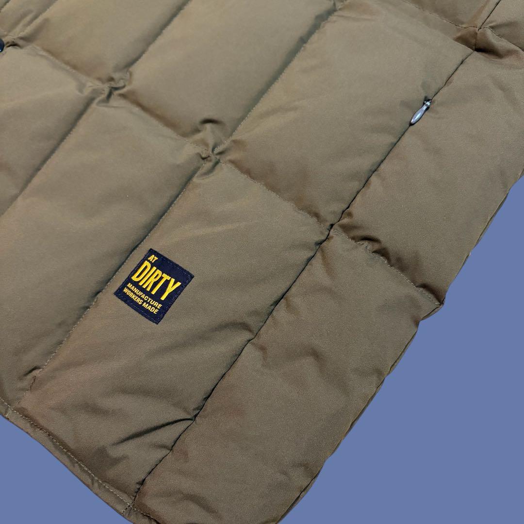 ★新品タグ付き★ AT-DIRTY カーキ　 ダウンベスト　キルティング