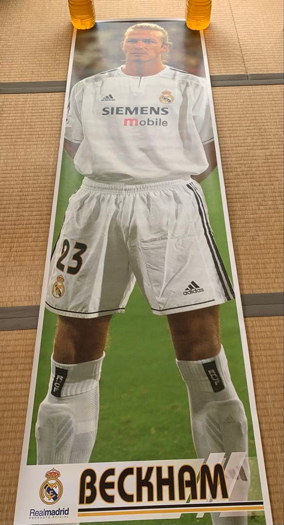 ベッカム 等身大ポスター　レアルマドリード　新品