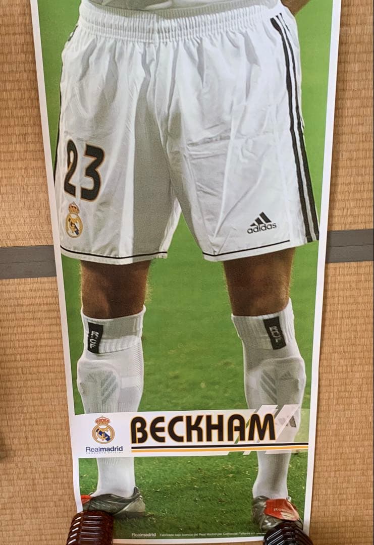 ベッカム 等身大ポスター　レアルマドリード　新品