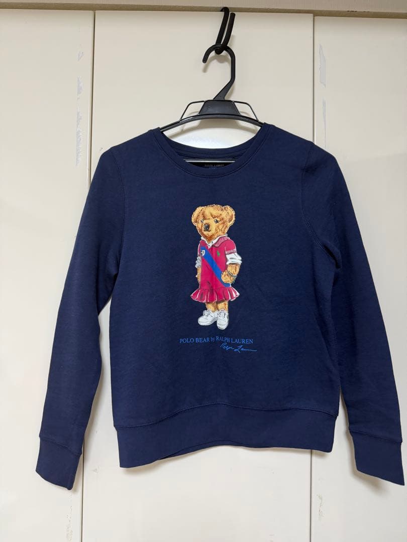 新品未着用Ralph Lauren クマ トレーナー 150サイズ ネイビー