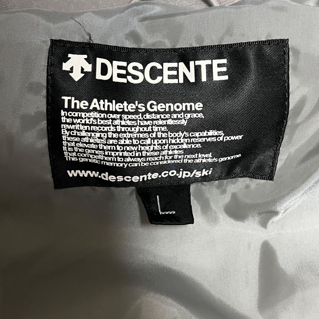 ト*ー様 DESCENTE スキーウェア Lサイズ ホワイト/ブラック
