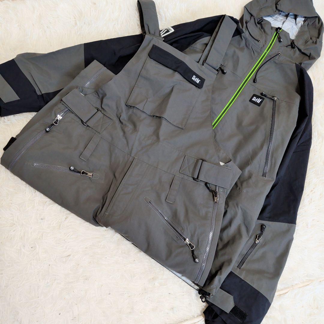 PLANKS ウェア　スノボ　ビブパンツ　セットアップ　上下　Мサイズ