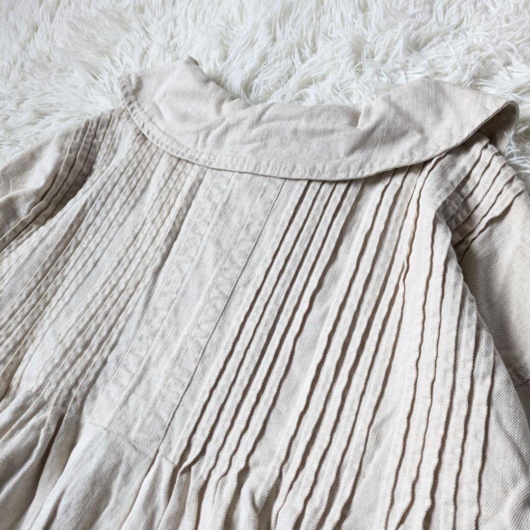 《新品タグ付》tumugu:/ツムグ　6.5ozコットンリネンデニム　ジャケット