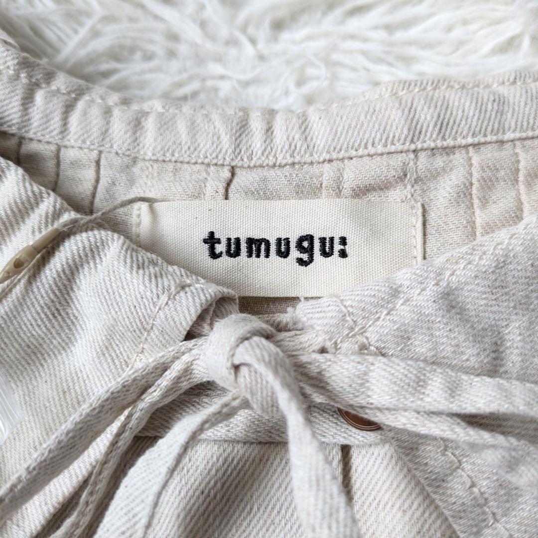 《新品タグ付》tumugu:/ツムグ　6.5ozコットンリネンデニム　ジャケット