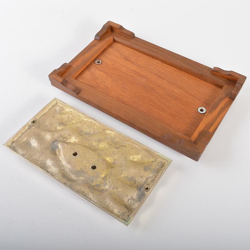 大阪尚美堂製　銀製　宝船　約287g　置物　ガラスケース付　F　R6756B