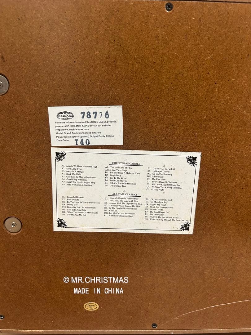 ミスタークリスマス オルゴール　Mr Christmas