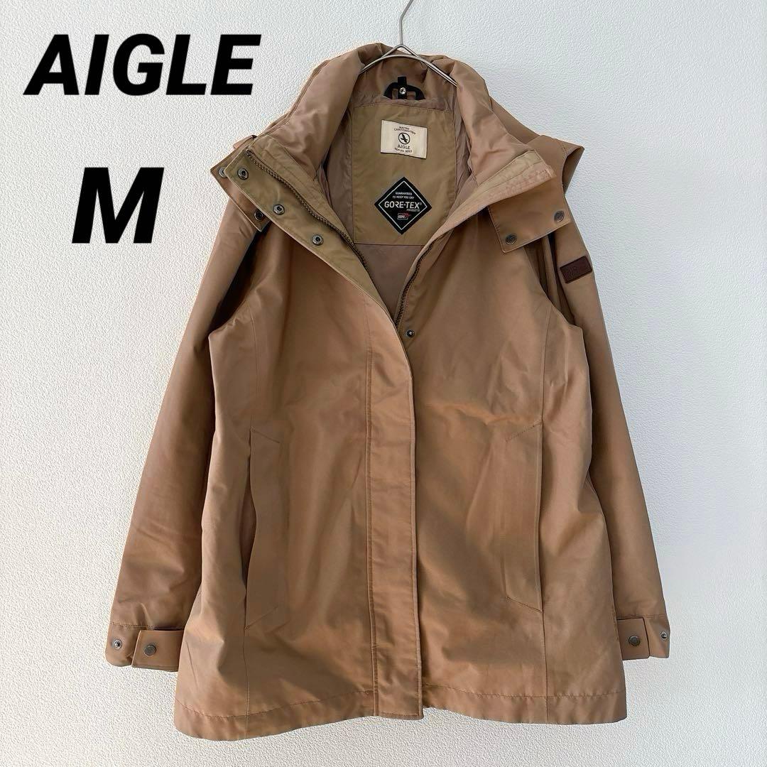 エーグル GORE-TEX 取り外せるフード付き アウター ベージュ M