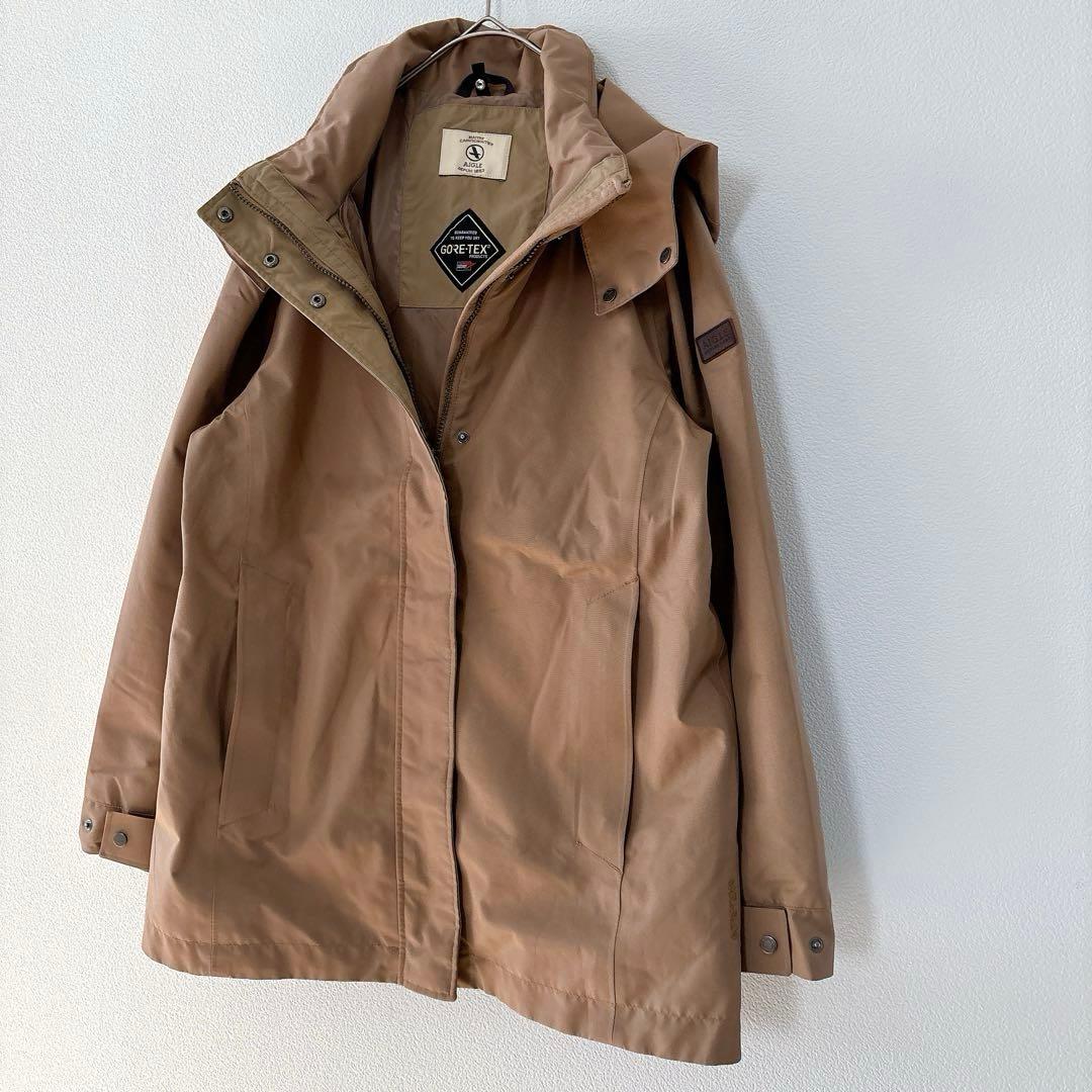 エーグル GORE-TEX 取り外せるフード付き アウター ベージュ M