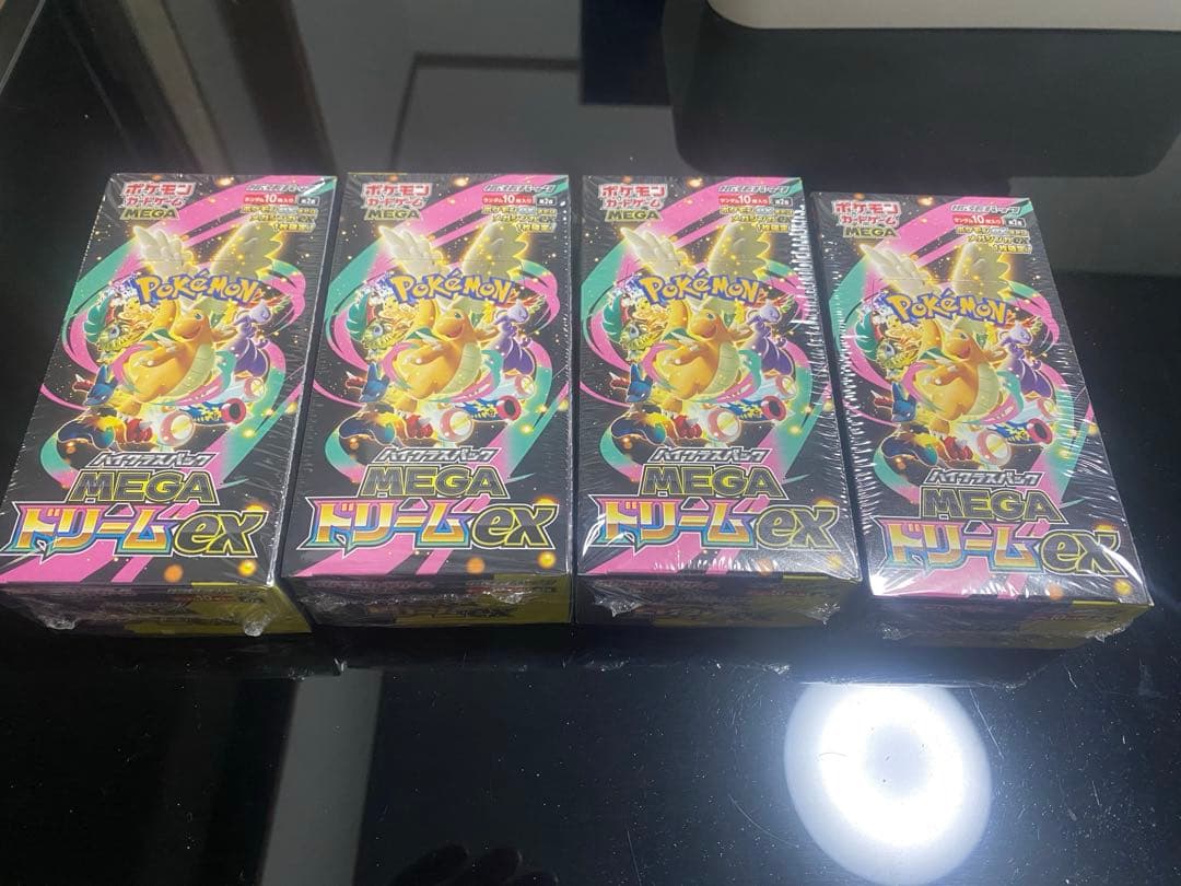 ポケモンカードゲーム　MEGAドリームex　新品未開封　シュリンク付き　4箱