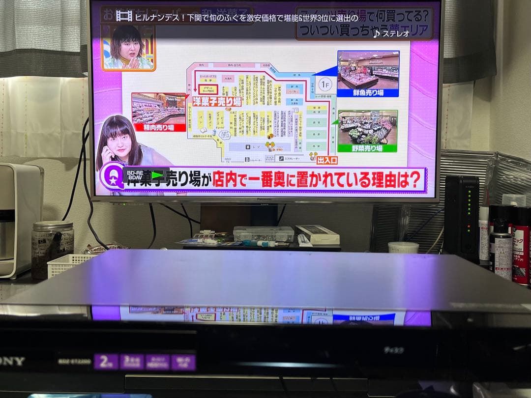 2TB 3番組録画　ソニー　ブルーレイレコーダー　BDZ-EW2200