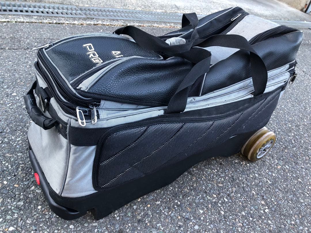 ABS PRO-AM ボウリング用バッグ 3個入れ　キャスター付き