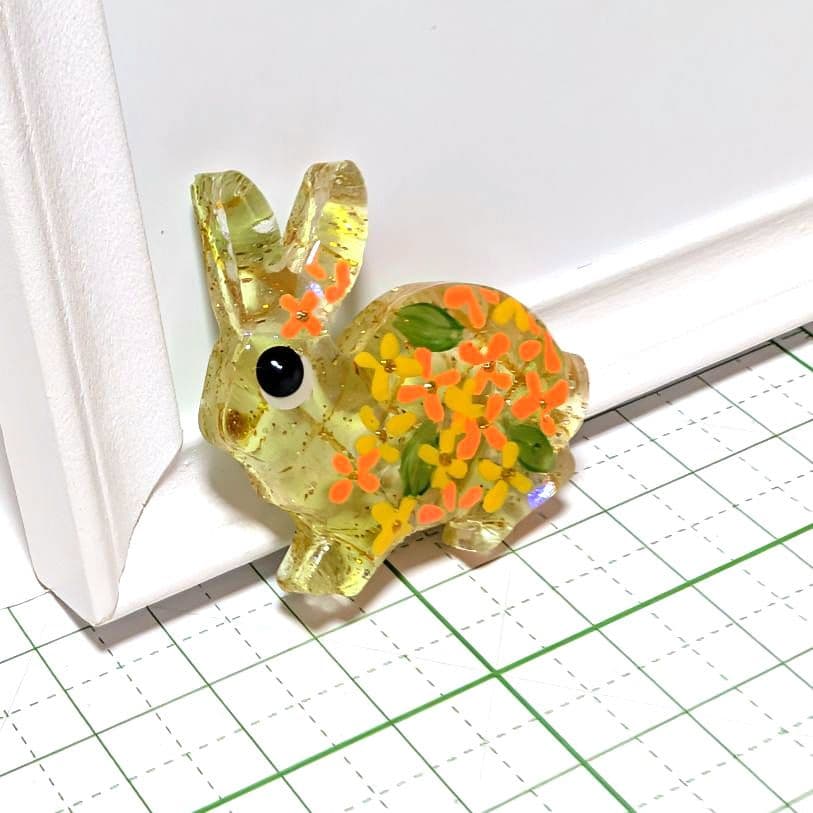 ひまうい様　12.2 ウサギ　レジンヘアゴム　金木犀の香りを纏う