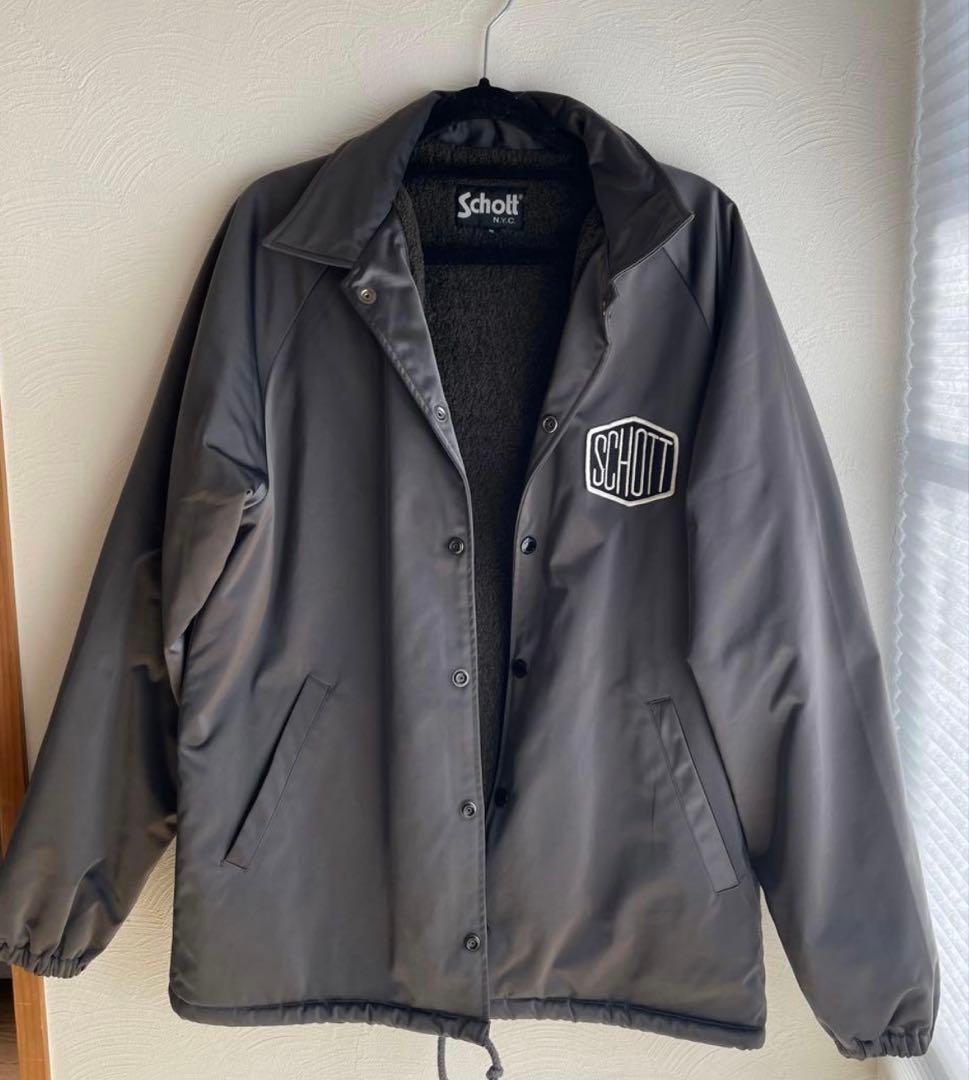 ほぼ未使用 schott コーチジャケット 裏ボア