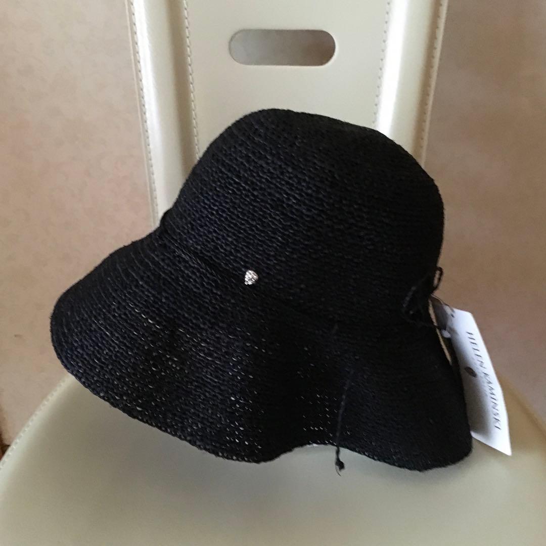 HELEN KAMINSKI ラフィアストローハット　麦わら帽子 チャコール