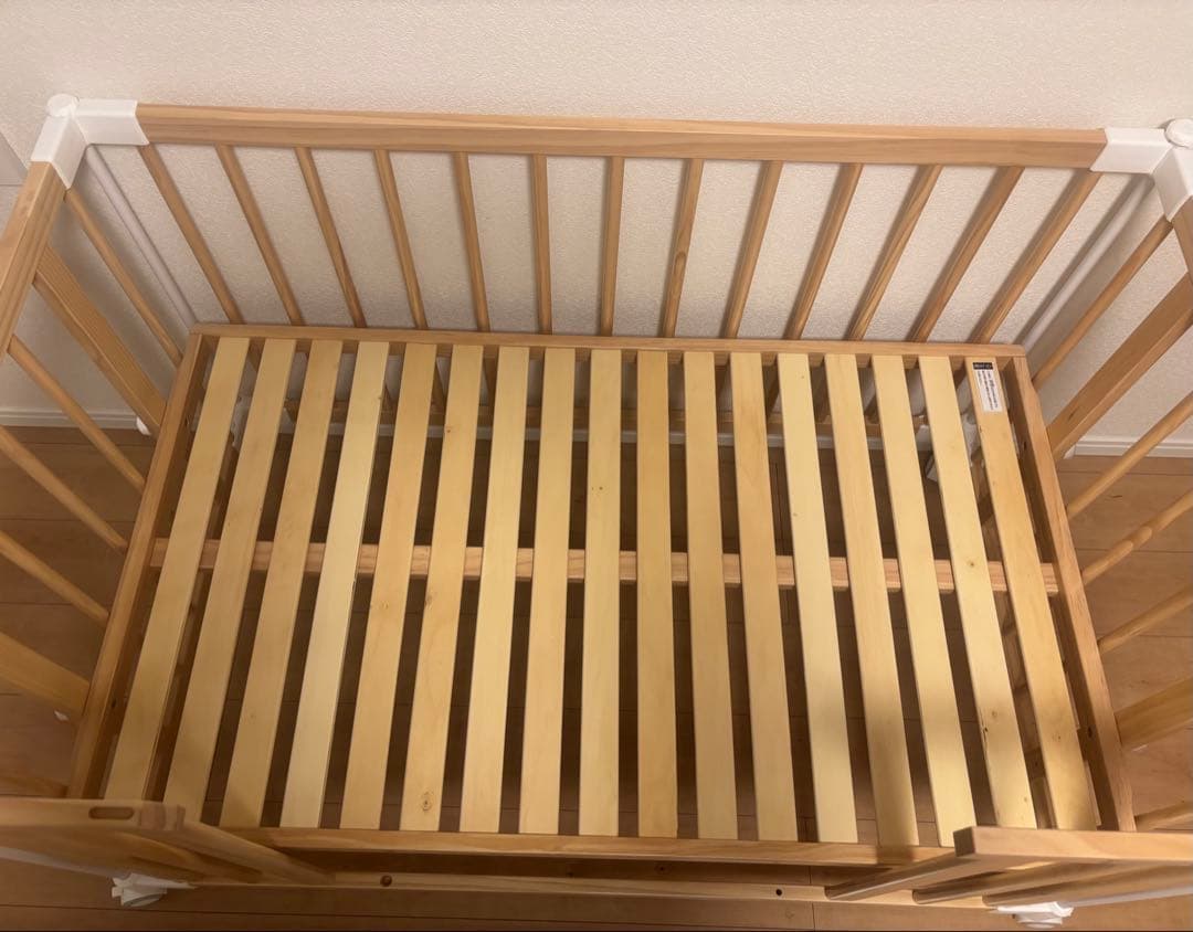 【Papico】babubuベビーベッド120/専用プレートベルト