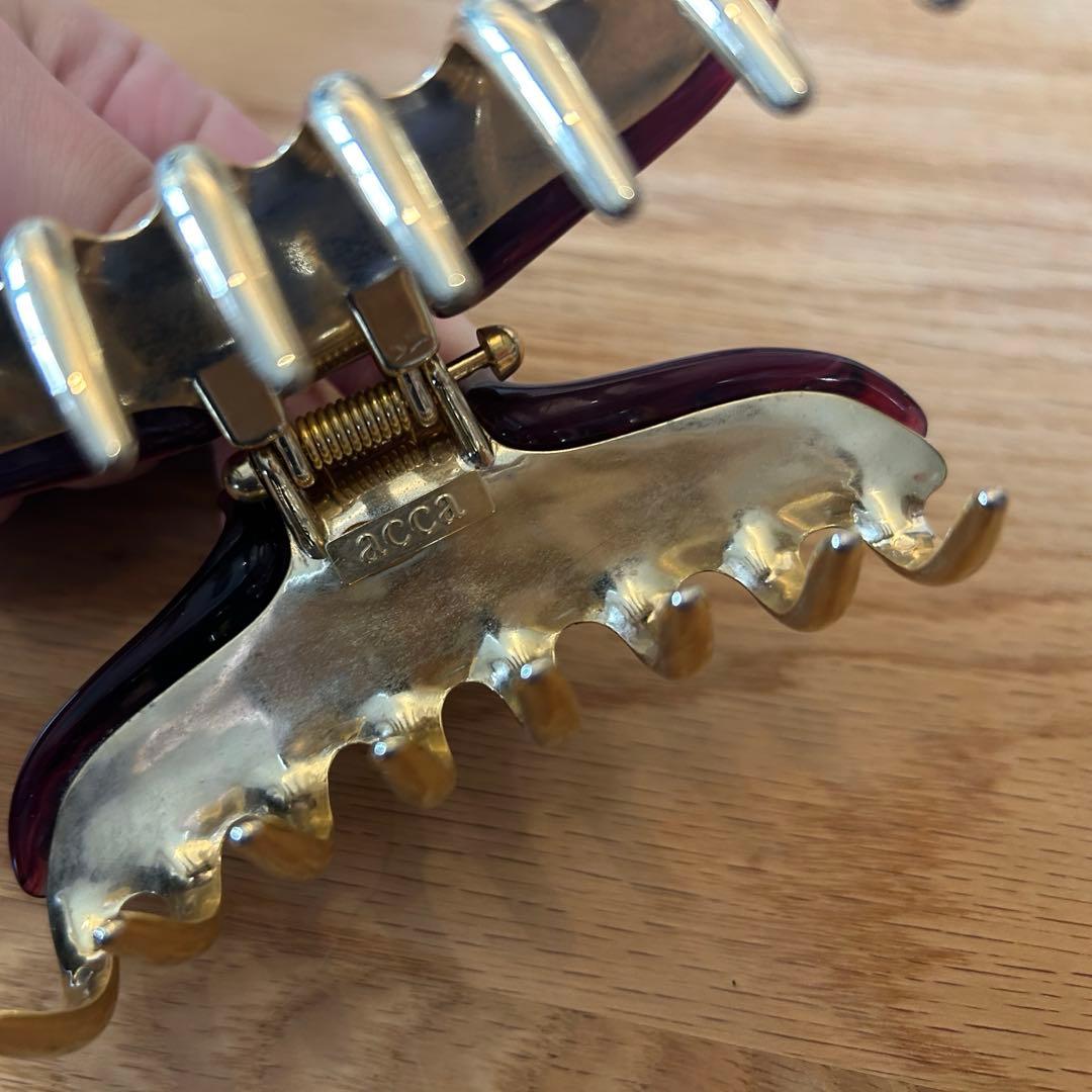 塗装ハゲなし★ACCA アッカ　ティアラクイーン　Lサイズクリップ　ワインレッド