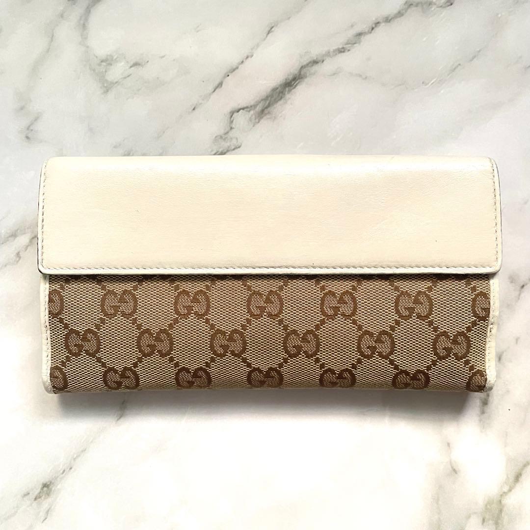 GUCCI グッチ ラブリーハート GGキャンバス 長財布　0115-③