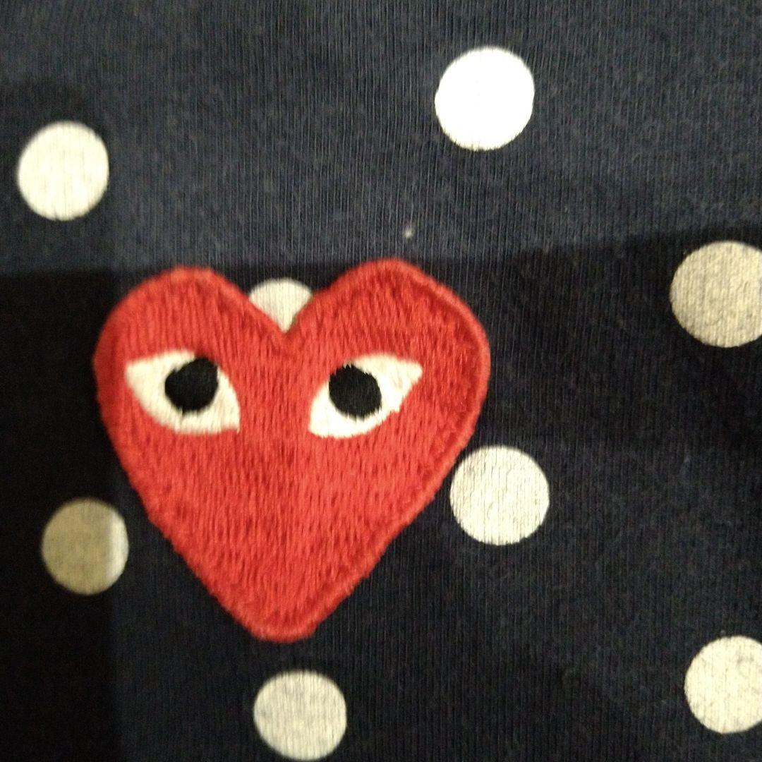 プレイコムデギャルソン　レディース　水玉　ドット柄　長袖カットソー