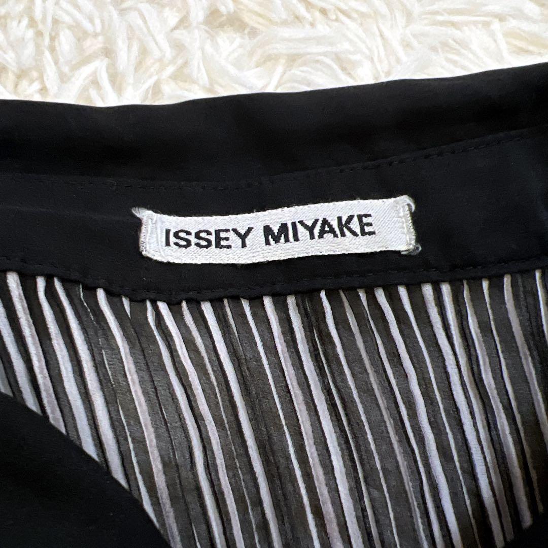 《美品✨希少》イッセイミヤケ プリーツシャツ ストライプ プリーツプリーズ